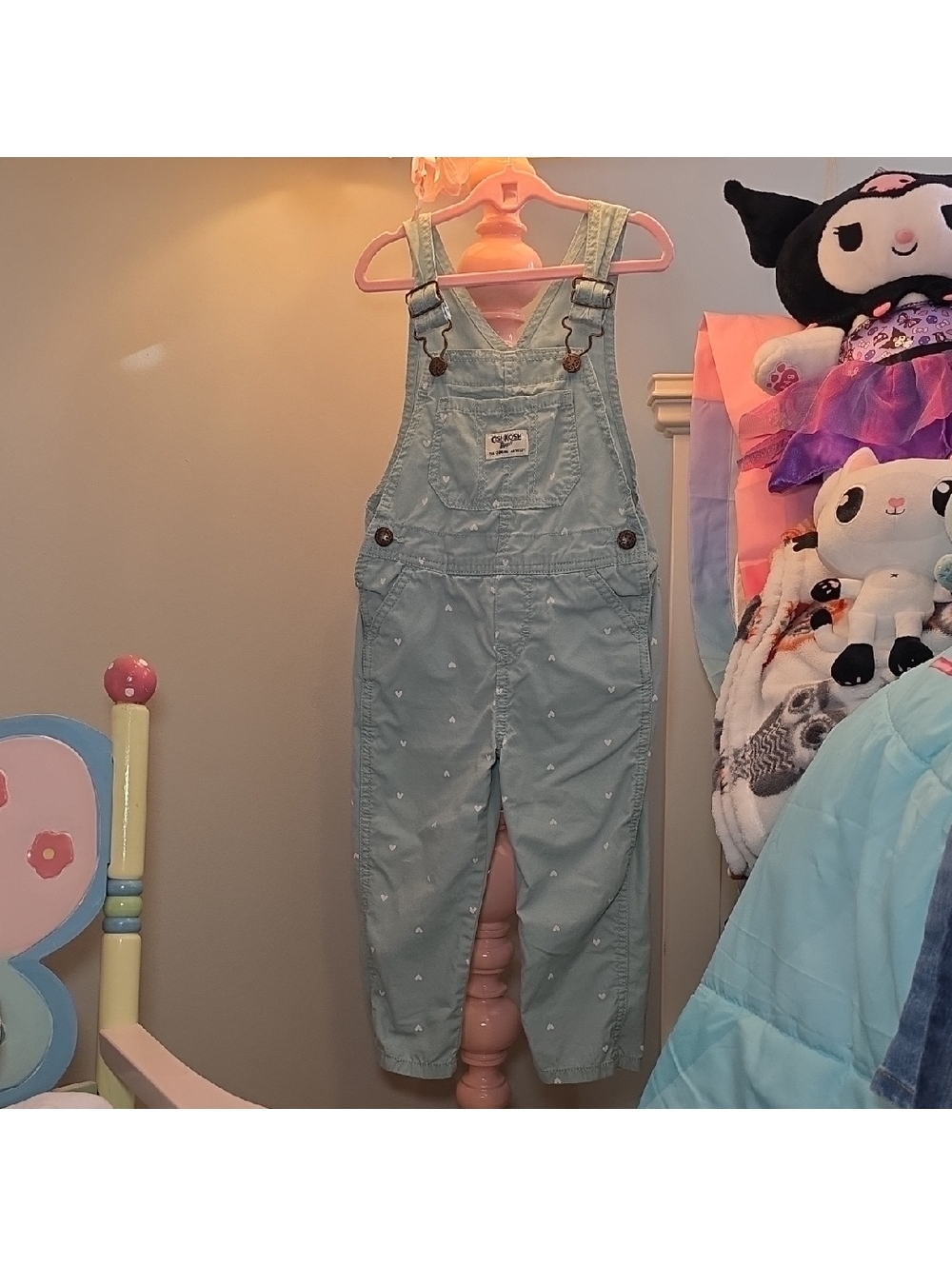 Charming Light Blue Kids Overalls